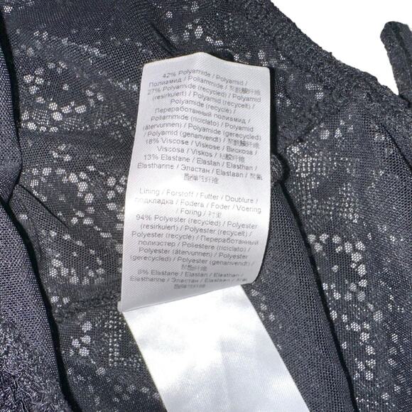 NEW Ganni Lace Black Sleeveless Twist Back Bodysuit XS - Picture 7 of 10